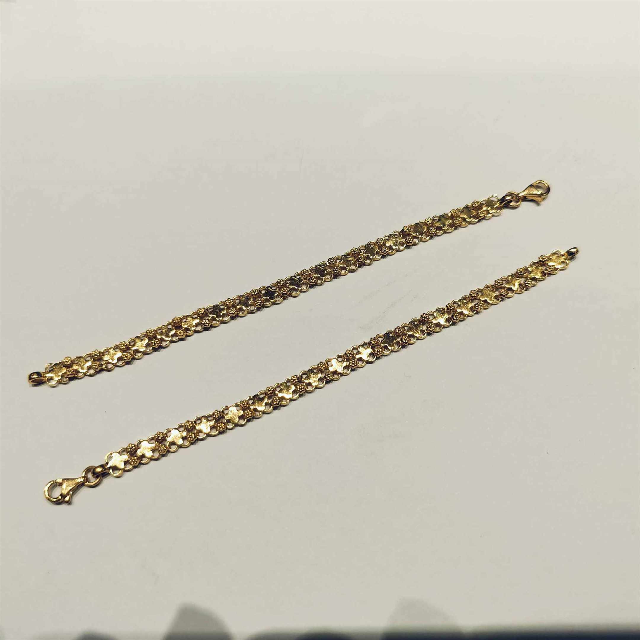 Golden Blossom Link Bracelet