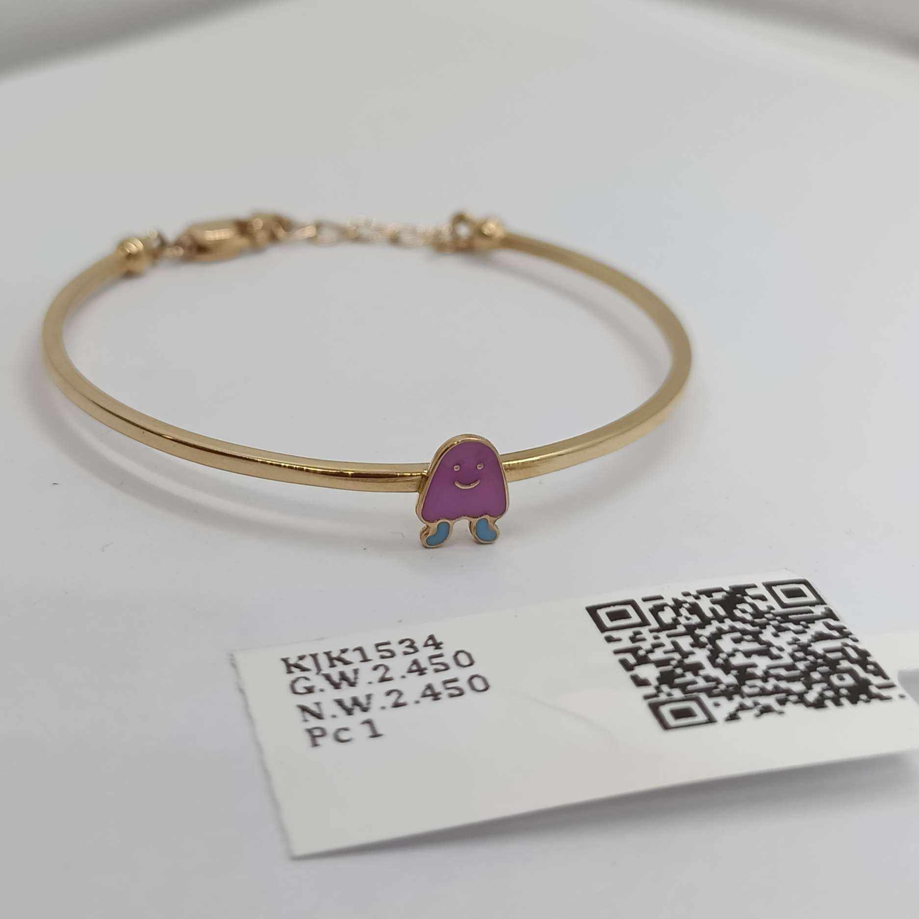 Happy Jelly Charm Bangle